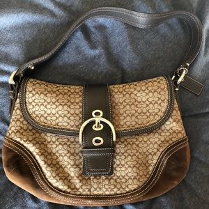 Coach soho logo shoulder bag